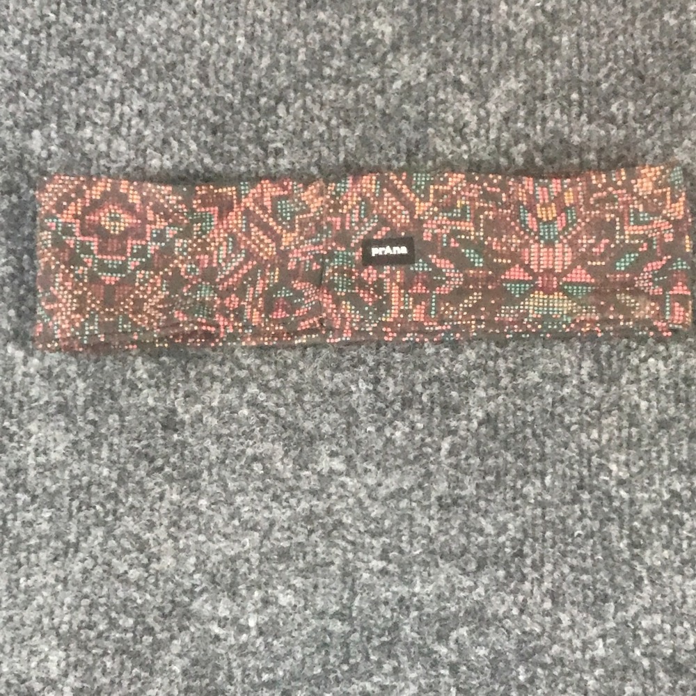 prAna Headband Women OS Multicolor Good Geometric Organic Cotton Stretch 1973011